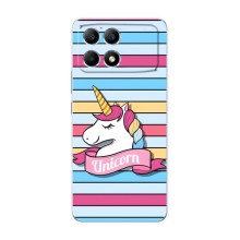 Чохол для Поко Ф6 - (Єдинорожки - Новинки) (AlphaPrint) (Unicorn)
