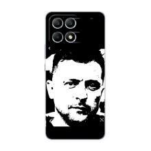 Чехол для Xiaomi POCO F6 (AlphaPrint - с принтом Зеленского)