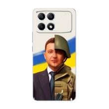 Чехол для Xiaomi POCO F6 (AlphaPrint - с принтом Зеленского)