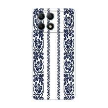 Силіконовый Чохол на Xiaomi POCO F6 з картинкой Вишиванки – Синя вишиванка