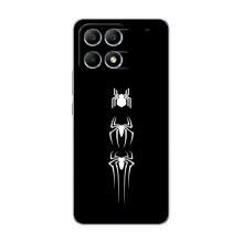 Чехол Супергерой Человека Паука на Xiaomi POCO F6 – Лого паука