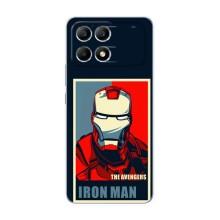 Чехол Супергерой Железный человек на Xiaomi POCO F6 – Art Iron man