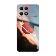 Чехол (ТПУ) с планетами на Xiaomi POCO F6 – Сатурн