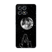 Чохол з малюнком кіт на Xiaomi POCO F6 (Дівчина з котом)