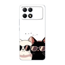 Чохол з малюнком кіт на Xiaomi POCO F6 (Коти в окулярах)