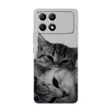 Чохол з малюнком кіт на Xiaomi POCO F6 (Пара котів)