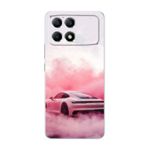 Чохол з авто Порше для Xiaomi POCO F6 – Рожевий Порше