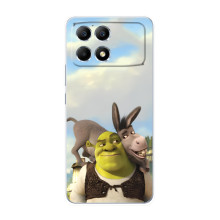 Чохол з мультфільмом Шрек на Xiaomi POCO F6 – Шрек і осел