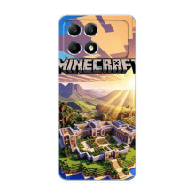 Чехол с картинками Майнкрафт для ПОКО Ф6 – Minecraft