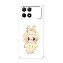 Чехол с принтом Лабубу для Xiaomi POCO F6 – Бежевый Лабубу