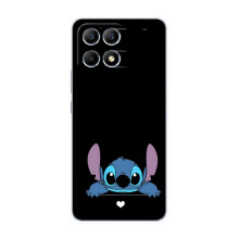 Чехол с принтом Стич на Xiaomi POCO F6 (Стич на черном)