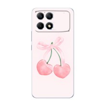 Чохол з розовим принтом для Xiaomi POCO F6 (Рожеві вишні)
