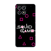 Чехол Гра в кальмара для Xiaomi POCO F6 – Логотип игры кальмара