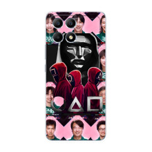 Чехол Гра в кальмара для Xiaomi POCO F6 – Персонажи игры кальмара