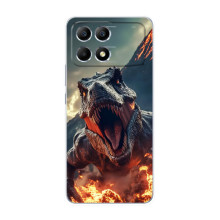 Чехол с картинкой «Хищники» для Xiaomi POCO F6 (Динозавр)