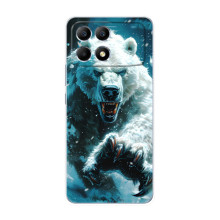 Чехол с картинкой «Хищники» для Xiaomi POCO F6 (Медведь)