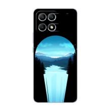 Летний Чехол на Xiaomi POCO F6 – Синий Водопад