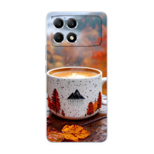 Чохол з унікальним дизайном 'Осінь з кавою' для Xiaomi POCO F6 – Кава на природі
