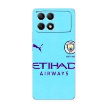 Силиконовые Чехлы принт Футбол на Xiaomi POCO F6 – Man City