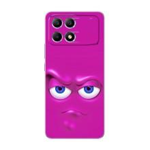 Силиконовые Чехлы (смешные стикеры) для Xiaomi POCO F6 – Хитрая мордочка
