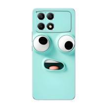Силиконовые Чехлы (смешные стикеры) для Xiaomi POCO F6 – мордочка