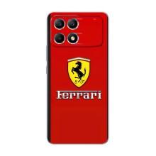 Силіконовий бампер з картинкою машини на Xiaomi POCO F6 – Ferrari Logo