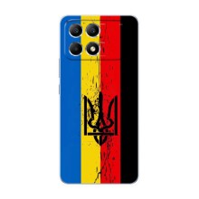Украинские Чехлы для Xiaomi POCO F6 с картинкой УПА (AlphaPrint) (Прапор УПА)