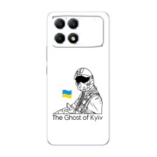 Захисні чохли (Призрак Киева) для Xiaomi POCO F6 (AlphaPrint) (Льотчик Києва)