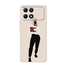 Силиконовый Чехол на Xiaomi POCO F6 с картинкой Стильных Девушек (Стильная)