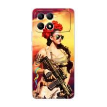 ЗСУ Чохли (TPU) для Xiaomi POCO F6 – Жінка солдат