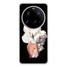 Чехлы (ART) Цветы на Xiaomi POCO F7 Pro (VPrint) (Белые цветы)