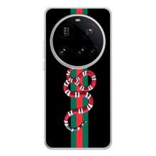 Чохли бренд ГУЧЧІ для Xiaomi POCO F7 Pro – Змій Гуччі