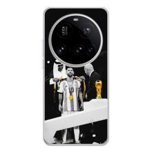 Чехлы для Xiaomi POCO F7 Pro (Leo чемпион) (AlphaPrint) (Месси в накидке)