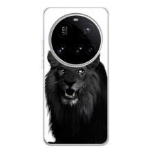 Чехлы с картинками животных Xiaomi POCO F7 Pro (Черный ЛЕВ)