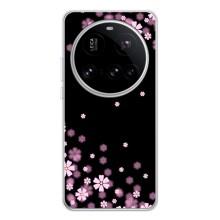 Чехол для Поко Ф7 Про - с принтом (Дизайнерские) (AlphaPrint) (Цветочки маленькие)