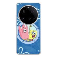 Чохол Губка Боб для Поко Ф7 Про (В ілюмінаторі)