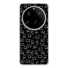 Чохол на тематику: Коти для Xiaomi POCO F7 Pro – Котики на чорному