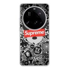 Чехол с Брендами одежды на Поко Ф7 Про – Supreme Маус
