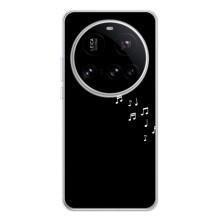 Чехол с картинками на черном фоне для Xiaomi POCO F7 Pro – Ноты