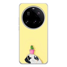 Бампер для Xiaomi POCO F7 Pro з картинкою "Песики" (Кактус на голові)