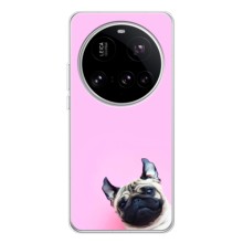 Бампер для Xiaomi POCO F7 Pro з картинкою "Песики" (Собака на рожевому)