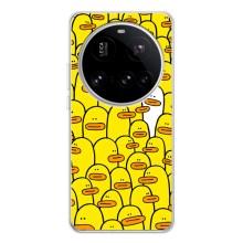 Чехол с принтом для Поко Ф7 Про - (Прикольные) (AlphaPrint) (Белая уточка)