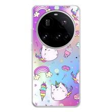 Чехол Unicorn на Xiaomi POCO F7 Pro – Радуга и Единорог