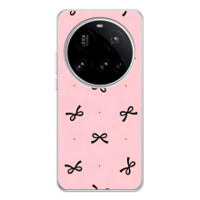 Чехол банты для Xiaomi POCO F7 Pro – Черные бантики