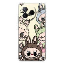 Чохол з Лабубу на Xiaomi POCO F7 Pro (Колаж Лабубу)