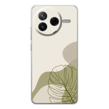 Силиконовый чехол с принтом в цветах на Xiaomi POCO F7 Pro – Монстера зелёная