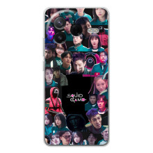 Чохол Гра в кальмара для Xiaomi POCO F7 Pro – Колаж гра кальмара
