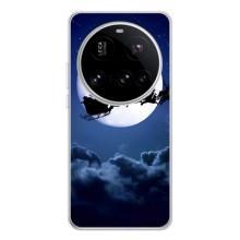 Новогодние Чехлы для Поко Ф7 Про (VPrint) (Санта - луна)