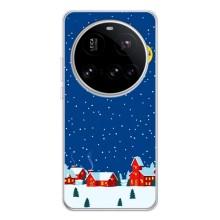 Силиконовый бампер на рождество для Xiaomi POCO F7 Pro – Город в снегу