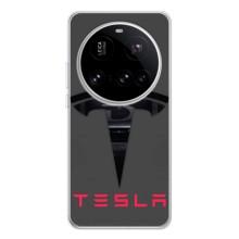 Силиконовый бампер с картинкой машины на Xiaomi POCO F7 Pro – Logo TESLA